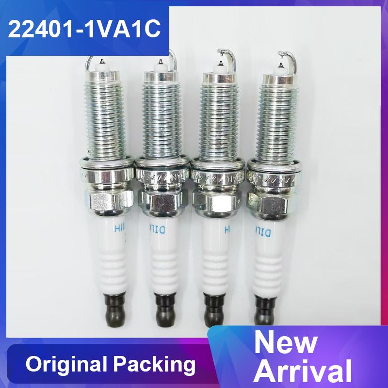 4/20PCS New 22401-1VA1C DILKAR7D11H Dual Iridium Spark Plug For Nissan Rogue 2.0L 2017 X-TRAIL QASHQAI 22401 1VA1C 4pcs