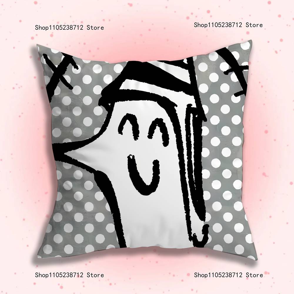 G-Goodnight P-Punpun Anime Pillow Case Anti-Dustmite Pillowcase Invisible Zipper Silky Short Plush Sofa Cushion Cover