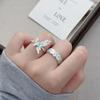 Candy Dice Gradual Change Color Enamel Butterfly Open Ring Simple Niche Design Unique Advanced Sense Stacked Ring