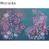 Mocsicka Purple Floral Backdrops For Newborn Nd Pregnant Photos Portrait Photocall Background Photo Studio Props Supplies