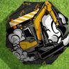 1pc Excavator Tunnel Pattern Umbrella Design Automatic Opening and Closing Umbrella, High-quality Travel Umbrella,  c1128189