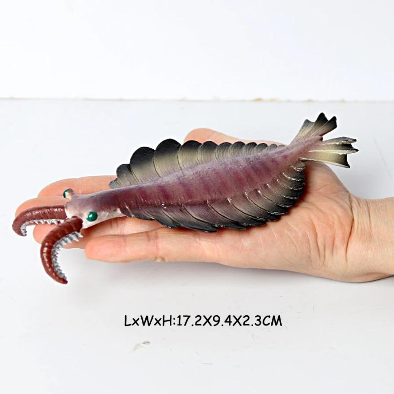 Plastový prehistorický mořský tvor Starověké kambrijské oceánské zvíře Nautilus, Trilobit, Bělozubec, Opabinia, Pikaia Mořské figurky Hračky
