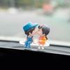 Car Accessory Car Interior Sliding Cartoon Couple Decoration Cute Figurine Ornament Vehicle Interior Accessory