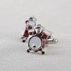 Music Drum Shape Cufflinks Cuff Nails French Shirt for Men