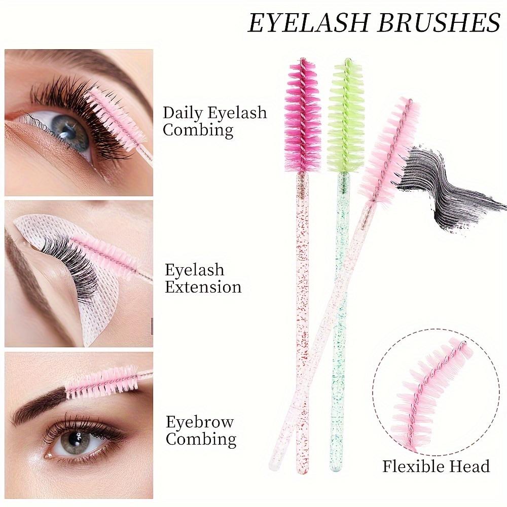 50pcs Disposable Eyelash Mascara Brushes Soft Polyester Bristles Elegant Beauty Accessories Eyelash Extensions Eyebrow Styling