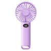 LCD Display Portable Fan USB Rechargeable Handheld Vertical Handheld Fan Silent 6-Speed Wind Power Electric Fan Desk Use