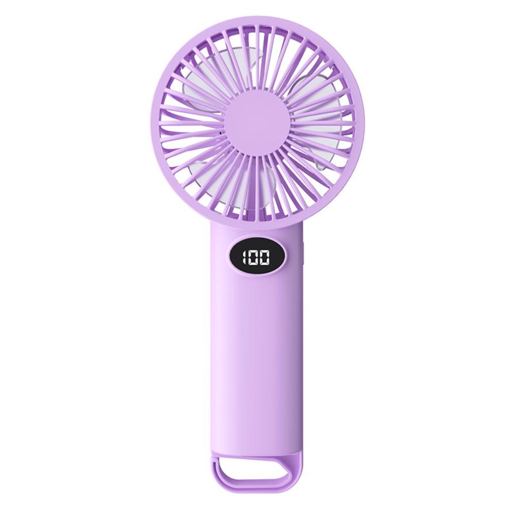 6-Speed Wind Power Portable Fan USB Rechargeable Electric Fan Portable Cooling Fan Desk Use Purple