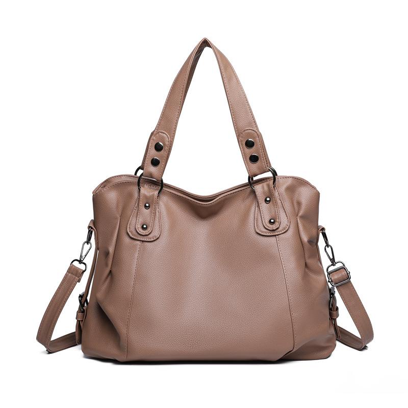 Håndholdt tote-veske Stor kapasitet Enkel skulder Crossbody-veske