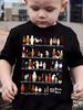 Children's Clothing Boys T-Shirt 3D Horse Print Short Sleeve Fashion Kids Summer Clothes Casual Child Girls Clothing O-Neck Tops