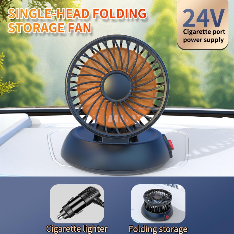 

Автомобильный охлаждающий вентилятор Регулируемый Многофункциональный Автомобильный Мини-вентилятор для центральной консоли 3-скоростной Портативный Выдвижной 5/12/24В Малошумный вентилятор 24V
