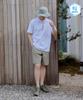 SNOWPEAK APPAREL Cooling Route Knee-Length Shorts (S25Mmrhp68) Khaki Gray