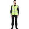 DUNLOP Mens Polyester High-Vis Safety Hi-Vis Vest
