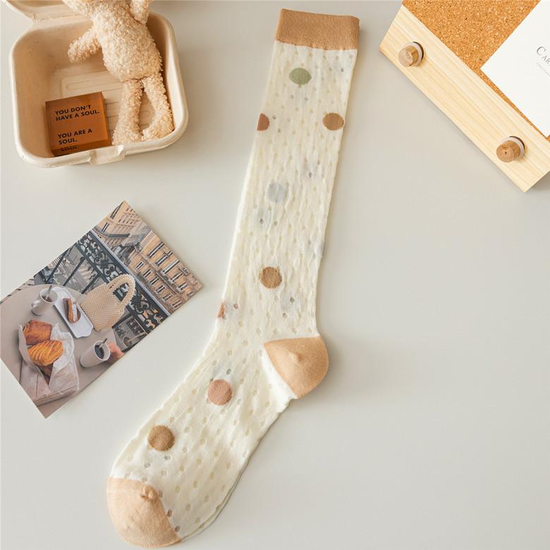 

Весенние и летние носки для теленка, женские ретро-носки Mori до колена из хлопка, японские Jk College, универсальные, дышащие average size