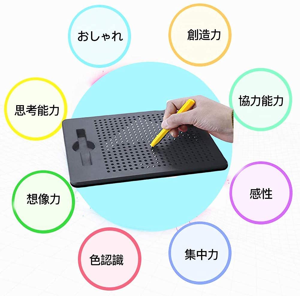 YIMEO Zeichnen Magnetische Perlen Kunst Zeichnen Intellektuelles Geschenk für Mädchen und Kindergarten-Eintrittsfeier Kinder-Tablet, Tablet, Tafel, Entwicklung, Jungen,