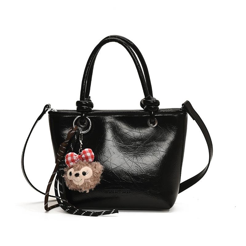 

Small Bag Women s New Casual Versatile Shoulder Messenger Bag Fashionable Portable Bucket Bag чорний