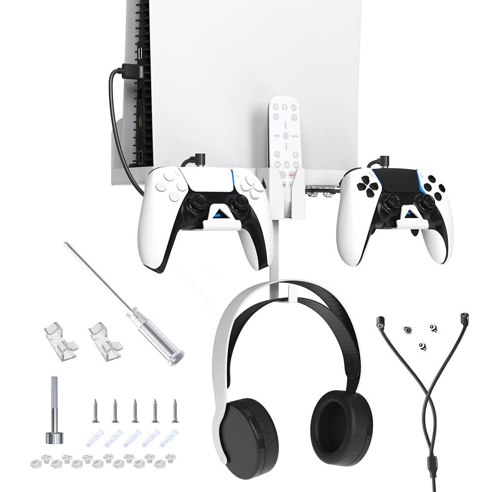 Supporto A Parete Universale Per Controller E Cuffie, Gancio Nero, Per PS5/Xbox/Switch
