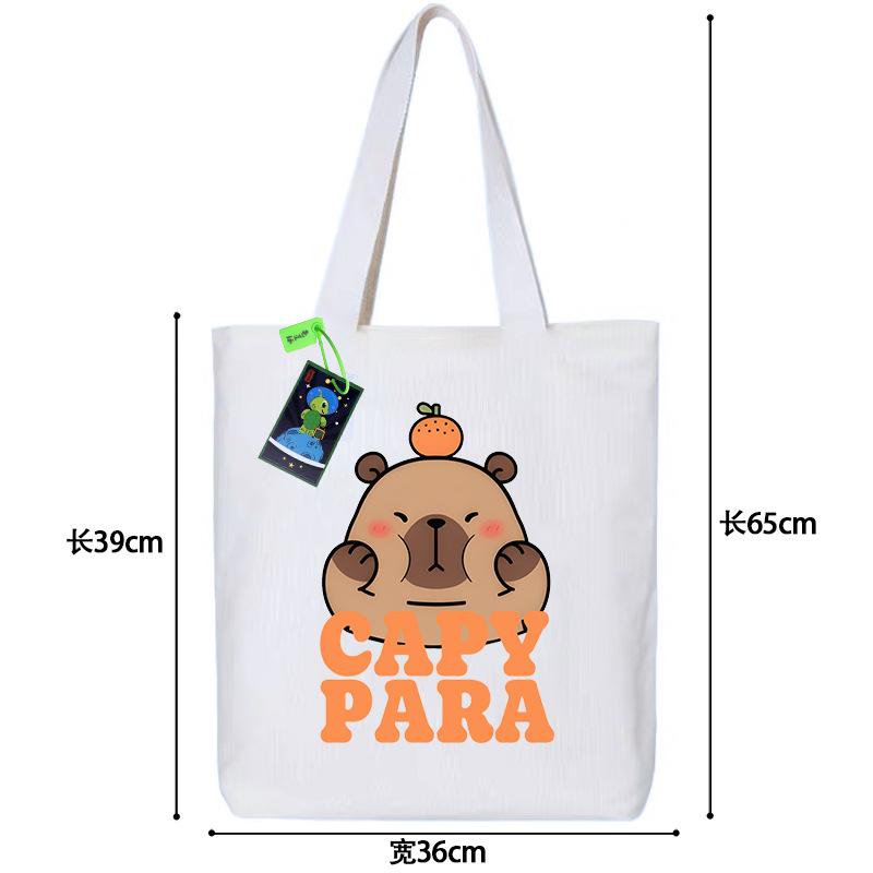 

Kapibara shoulder backpack girl student handbag tutoring bag large capacity messenger bag lazy wind No specification