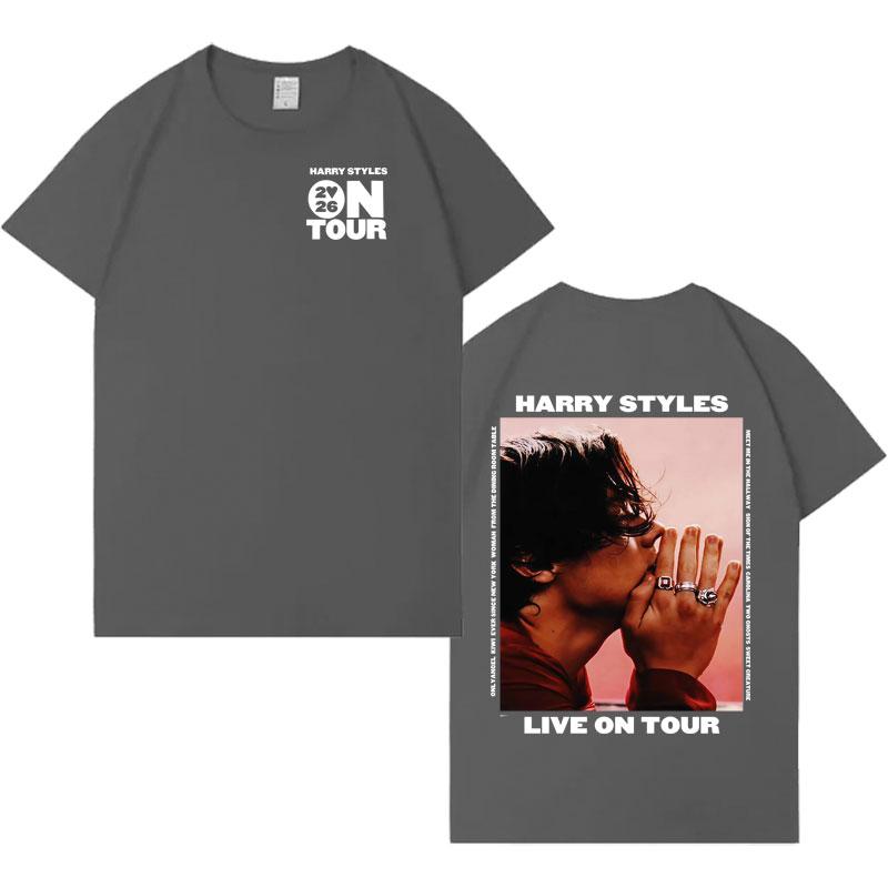 Singer Harry Styles Love Tour 2026 Tshrits Casual Cotton T Shirt Mens Womens Hip Hop Cozy Oversized Casual Short Sleeve Tshirt