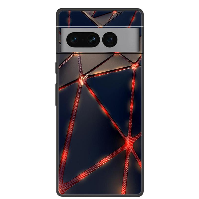 For Google Pixel 7 Pro Case Soft Black Silicone Bumper Butterfly Phone Cover for Googe Pixel7 7Pro Pixel7Pro Cases Fundas Coque