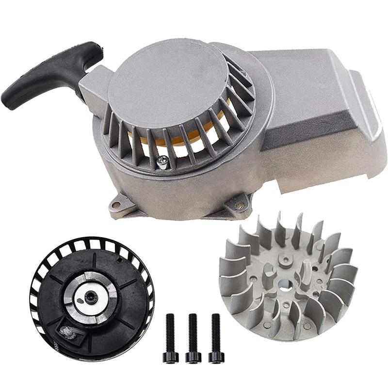 Easy Pull Start Starter Flywheel Mini Pocket Bike ATV Quad Scooter 47cc 49cc 50CC Dirt Bike Recoil