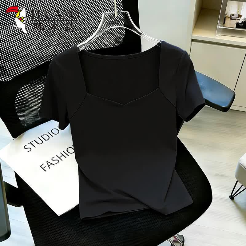 Women s V-Neck Short Sleeve T-Shirt S