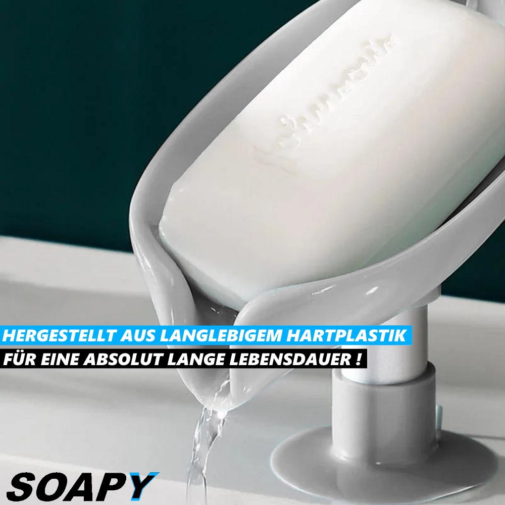 SOAPY Soap Holder Soap Dish Design Soap Dispenser Suction Cup Without Drilling Gray