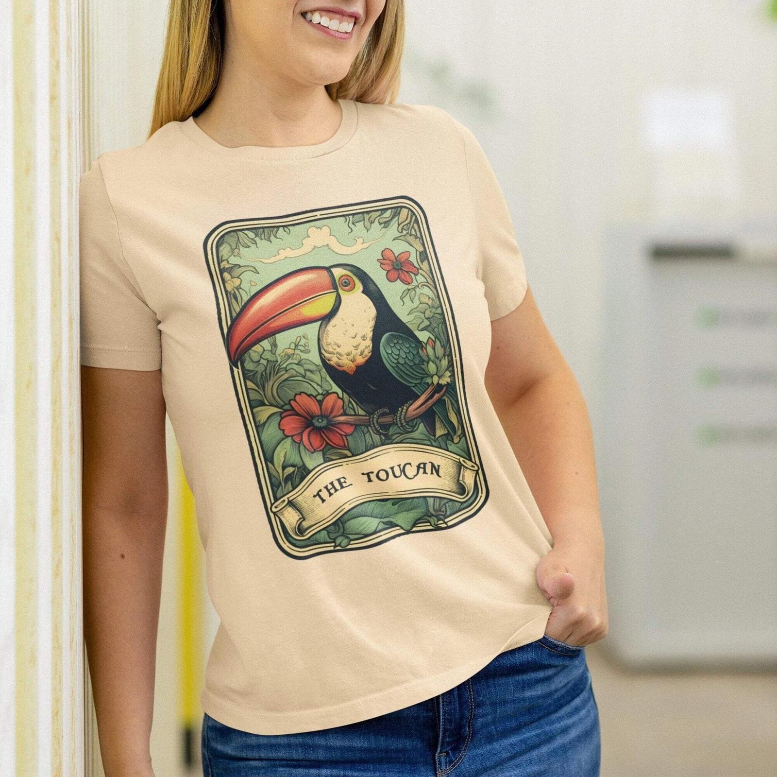 The Toucan Tarot Card Shirt, Bird Watching M