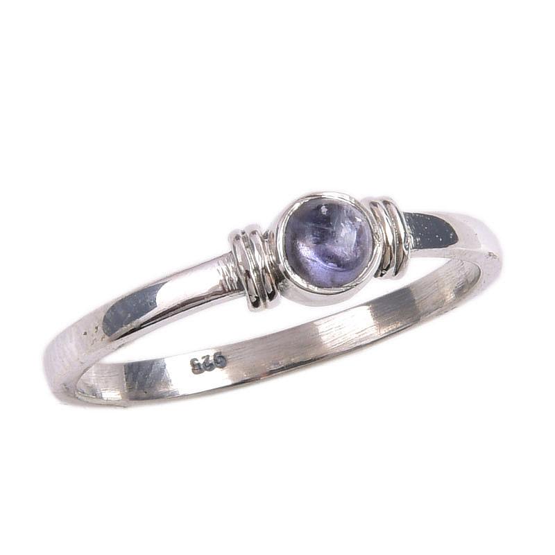 Natural Tanzanite Gemstone 925 Solid Sterling Silver Jewelry Ring Size 6.5 L9w32