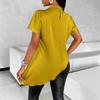 Haut à ourlet asymétrique tendance pour femme pour l'été