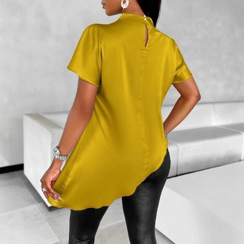 Haut à ourlet asymétrique tendance pour femme pour l'été