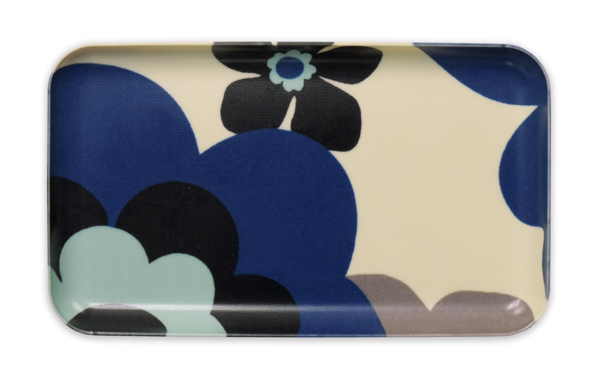 

Tatsucraft NR Caster Tray, SS, 21.5cm, Web Original Model, Nordic Style, Fuhura Blue, Non-Slip, Microwave-Safe, Tray, Tray, Stylish, Plastic, Large