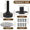 8/4PCS Furniture Leg Leveling Feet Table Chair Leg Levelers Adjustable Height Can Withstand 1320 Lbs for Cabinets Sofa Desks