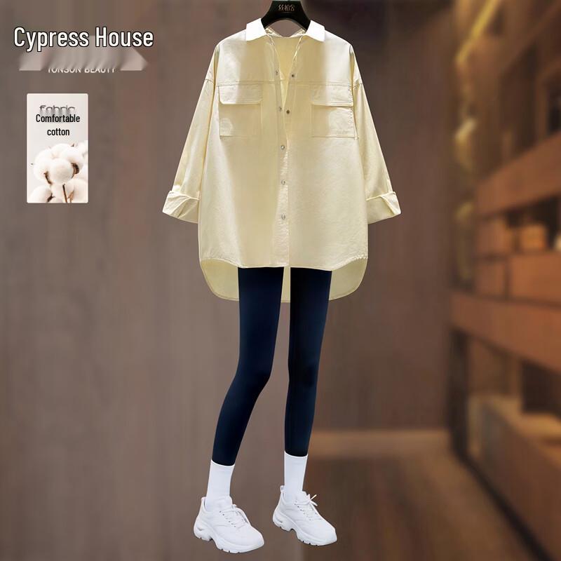 Women s Commuter Loose Fit Long-Sleeve Cotton Shirt M