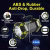 LED Camping Lantern Flashlight Spotlight Rechargeable Portable Super Bright Outdoor Emergency Light Searchlight Lamp Waterproof for Hiking Fishing