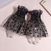 1 Pair Props Nail Tips Display Sleeve Fashion Accessory Nail Art Heart Tulle Photo Glove Fake Pleated Cuff Manicure Photography