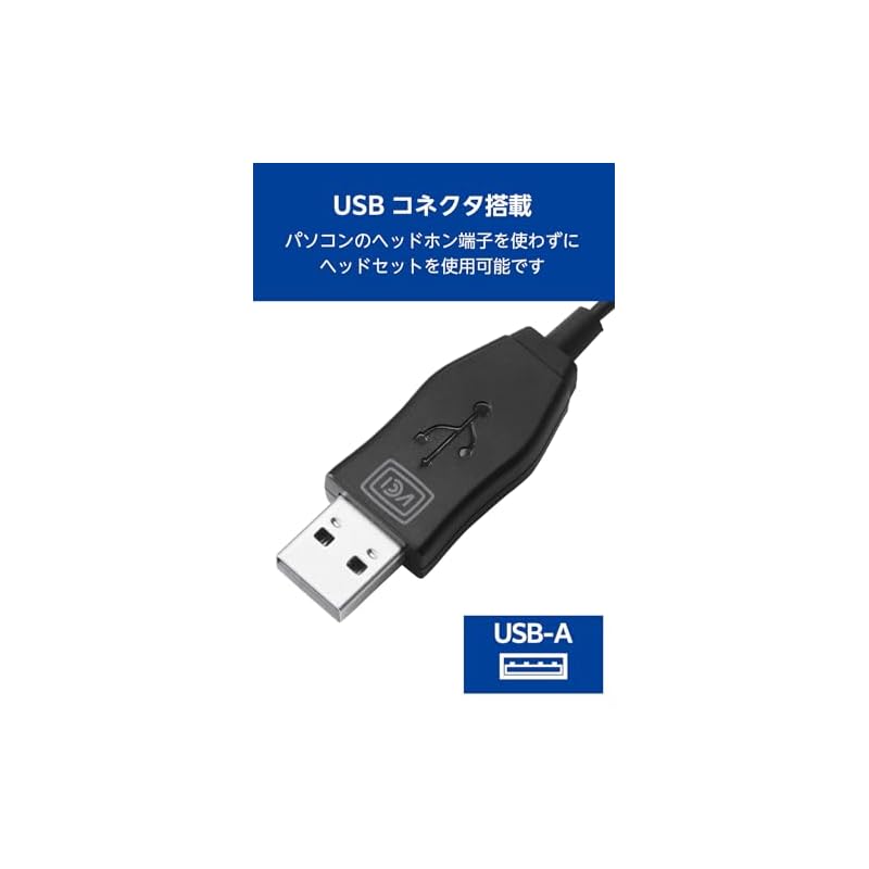 ELECOM Wired Headset USB with Microphone, In-Ear, Canal Type, Binaural, Black ECHS-EP21SUBK