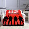 U2 Rock band retro Printed Blanket bed linings Flannel Warm Blanket Soft Comfortable Blanket Home Travel Blanket Birthday Gift