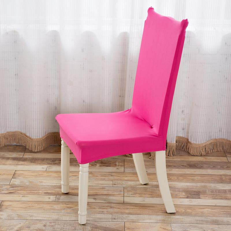 Household Elastic One-piece Hotel Dining Table and Chair Back Cover European Fabric Seat Cover Chair Stool Cover Dining Chair Cover