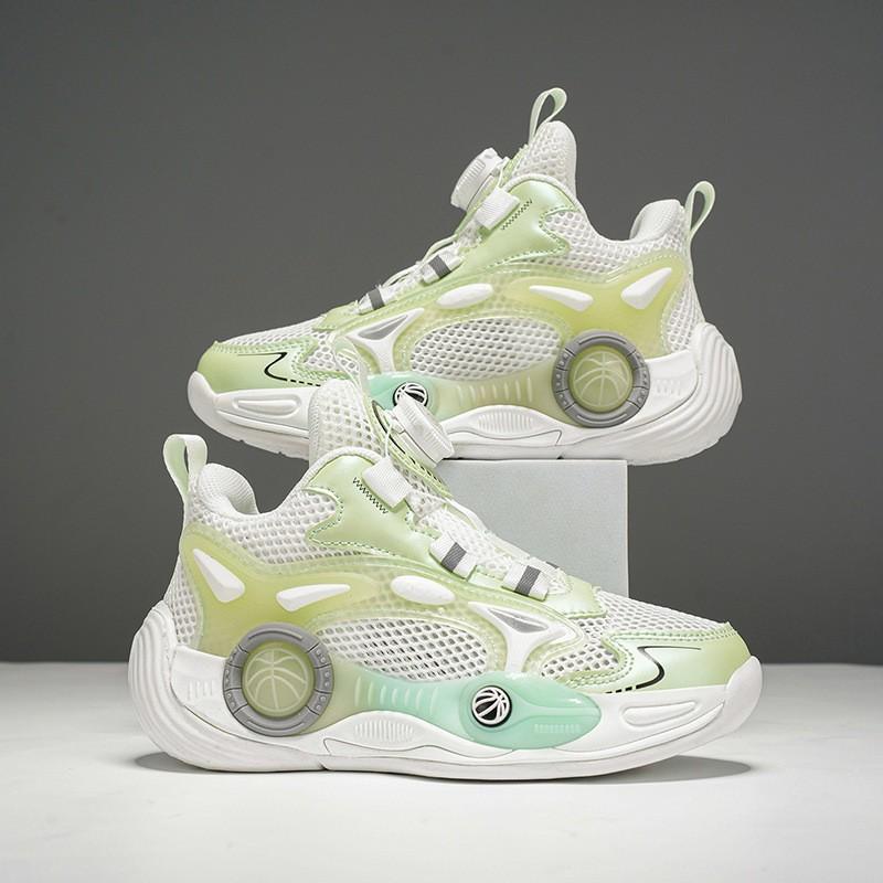Youth style shoes Boys Basketball Shoes Kids Lightweight Breathable Running Sneakers With Anti-Slip Sole Outdoor Indoor Use