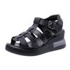 Hollow buckle sandals women's outer wear summer new open-toed casual retro flats sandals
