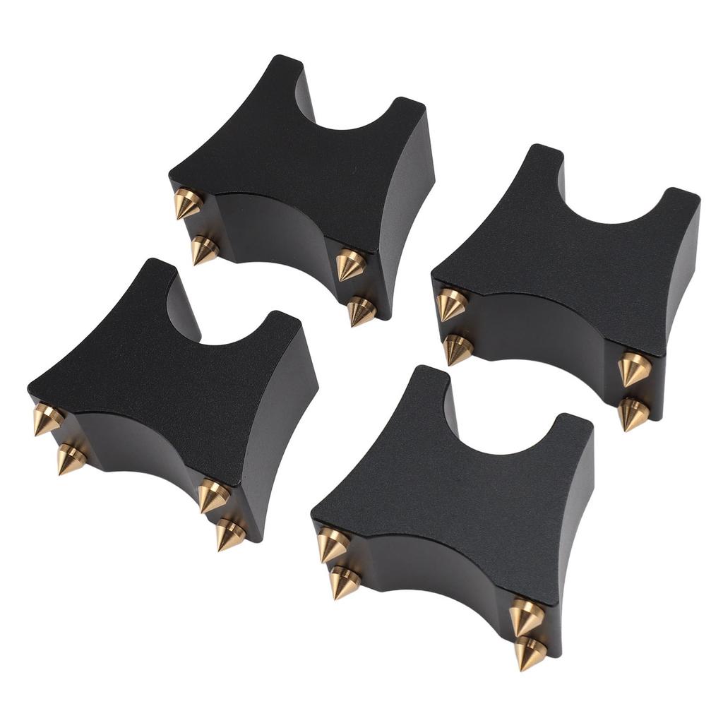 HiFi Cable Spike Stand Shock Absorbing Adjustable Aluminum Alloy HiFi Wire Tray Holder for Speaker CD DVD Player 4pcs