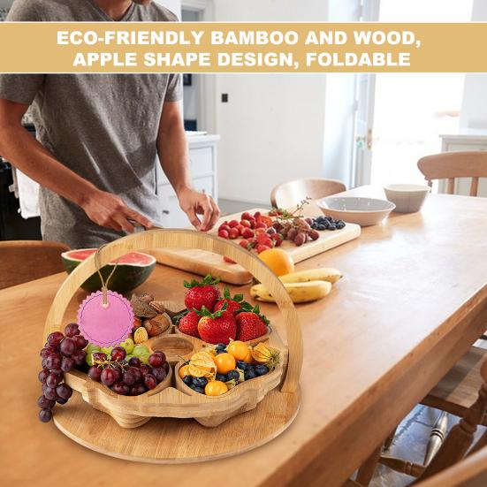 

Фруктовая тарелка большой емкости, многоцелевой, долговечный, полезный настольный поднос для сухофруктов, контейнер для хранения закусок, товары для дома