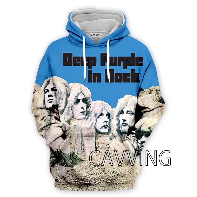 CAVVING 3D Printed Deep Purple Band Hoodies Hooded Sweatshirts Harajuku Tops Clothing for Women/men