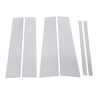 6PCS Chrom Säulenpfostenabdeckung Vorhandene Kratzer Fenstersäulenpfosten Aufkleber Dekorative Verkleidung mit Prot