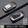 Metall Kohlefaser Auto Schlüsselanhänger Hülle Abdeckung Schlüsselring Für Honda Civic Crv Hrv Accord Ridgeline Insight Clarity Odyssey Pilot