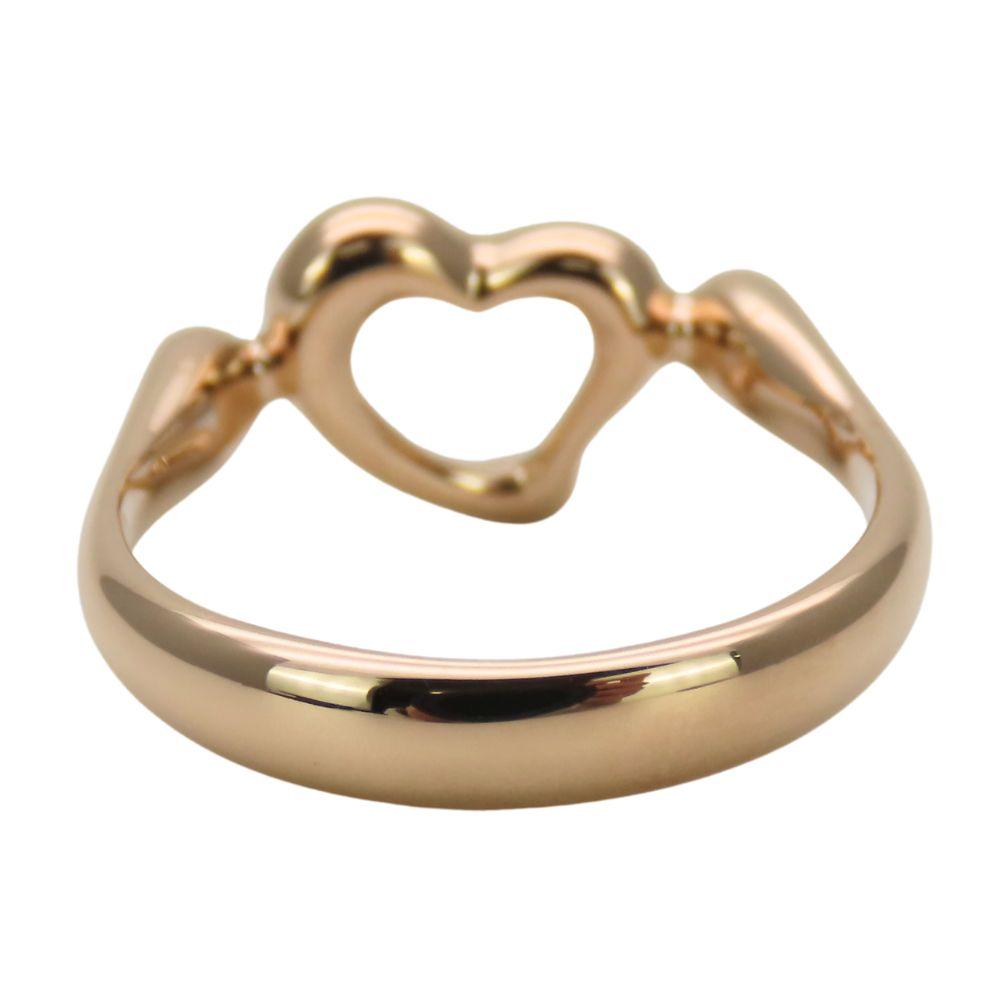 Used TIFFANY&Co. Ring Open Heart EU#49.5 K18 Pink Gold 3.5g Pink Gold El Saperetti