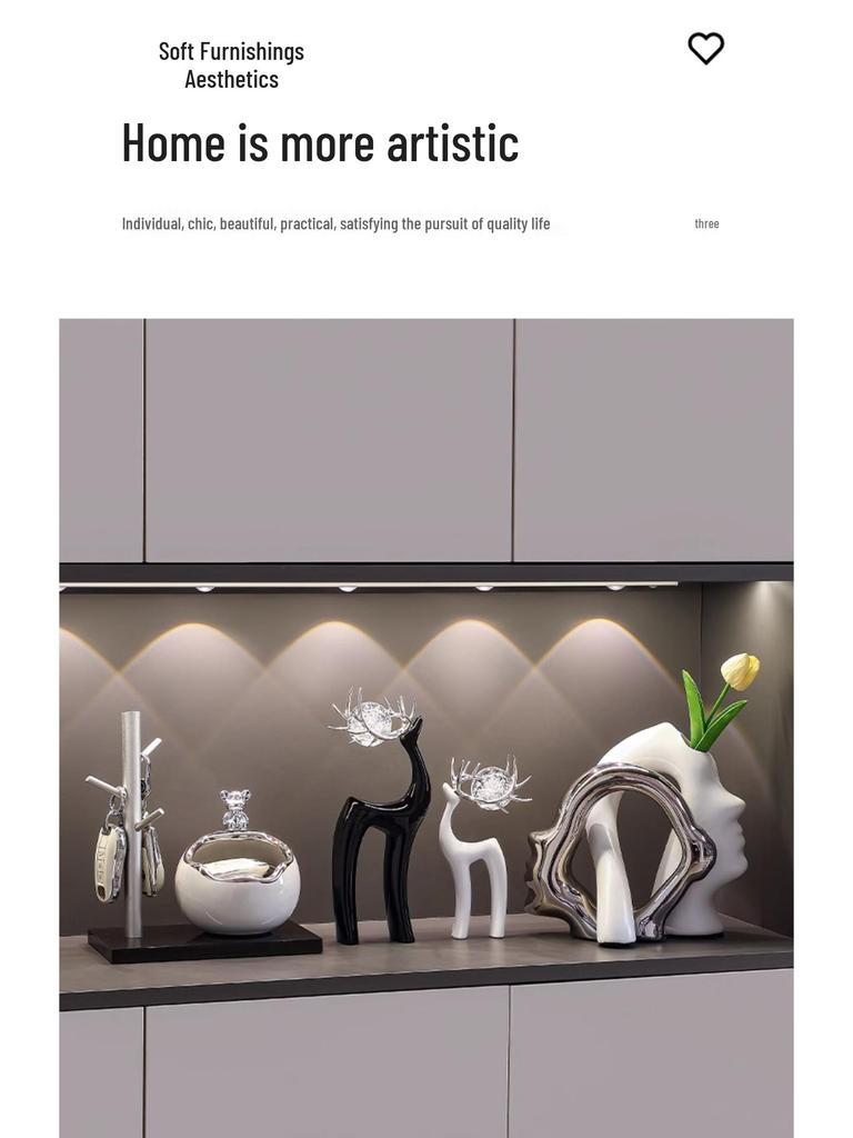 Fulu Luxury Living Room Tabletop Ornaments: High-End Decor for Wine Cabinets, TV Sideboards, and Housewarming Gifts