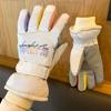 Guanti da Sci Impermeabili con Touch Screen per Donna in Autunno e Inverno Ispessiti e Foderati in Velluto Caldi Antiscivolo Isolanti per la Guida in Moto