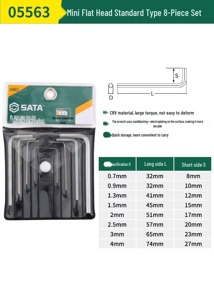 SATA Hex Wrench Set: Household Tools with Hexagonal Sockets Screwdrivers