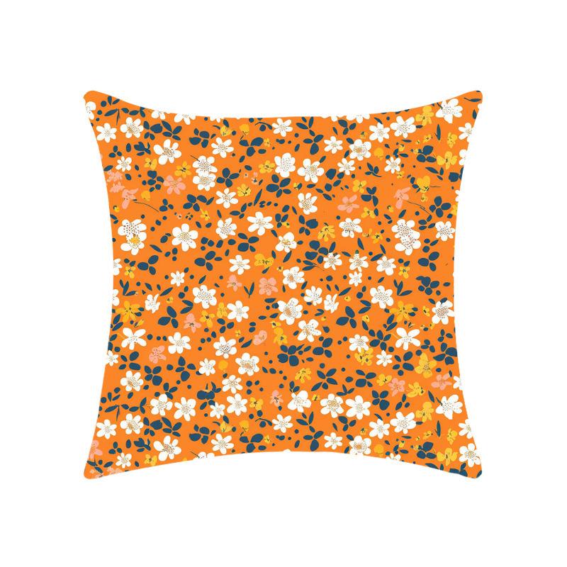New Floral Floral Series Pillow Case Soft Car Home Decoration Bedroom Bedside Pillow Cushion Cover